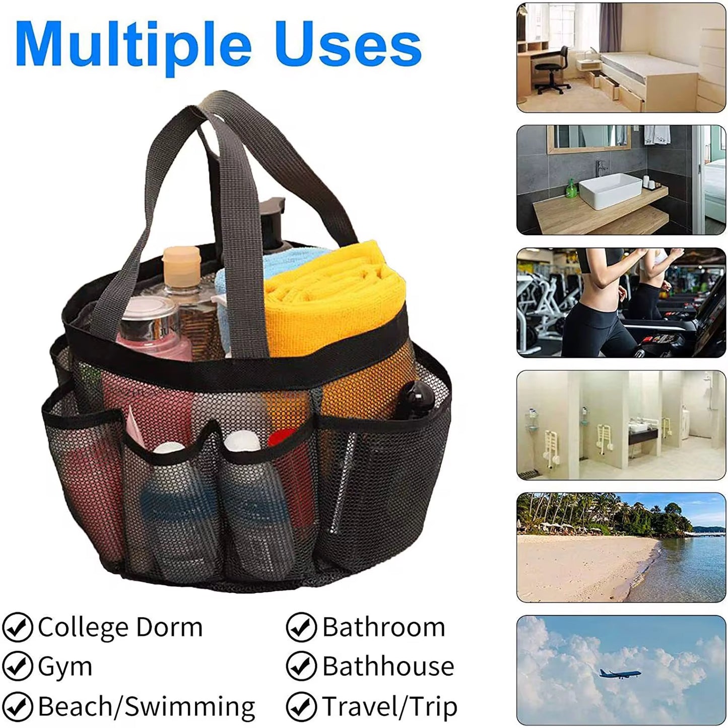 Dorm Joys Large Mesh Shower Caddy