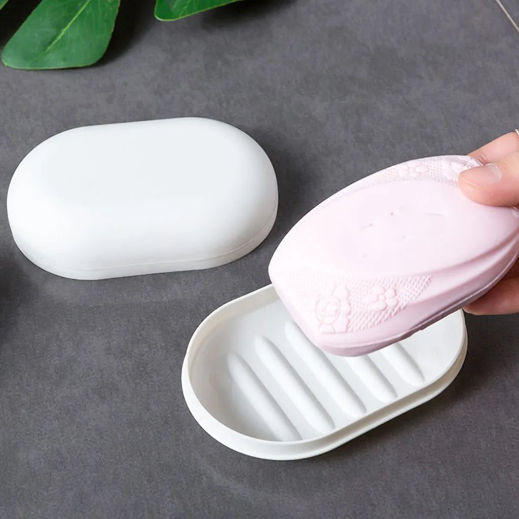 Plastic Shower Soap Box With Lid