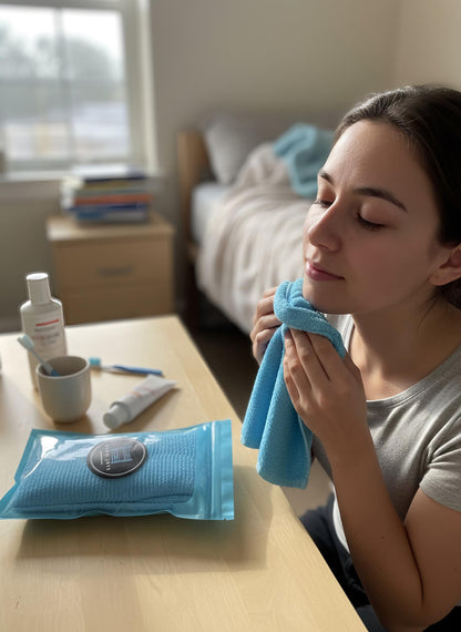 Exfoliating Body Towel - Deep Clean Shower Scrub Cloth for Smooth Skin | Dorm shower Essential for College Students