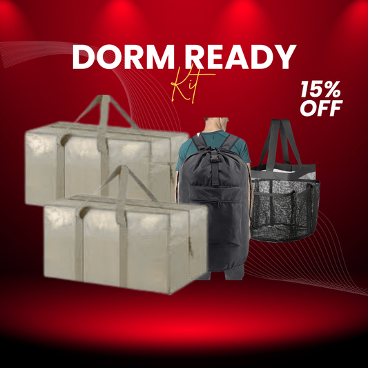 Dorm Ready Kit Bundle - Move-In bags, Shower Caddy and Laundry Bag