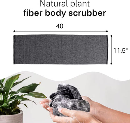 Exfoliating Body Towel - Deep Clean Shower Scrub Cloth for Smooth Skin | Dorm shower Essential for College Students