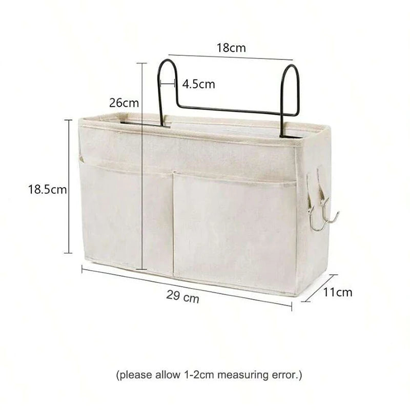 Dorm Joys Dormitory Bedside Storage Organizer Hanging Basket