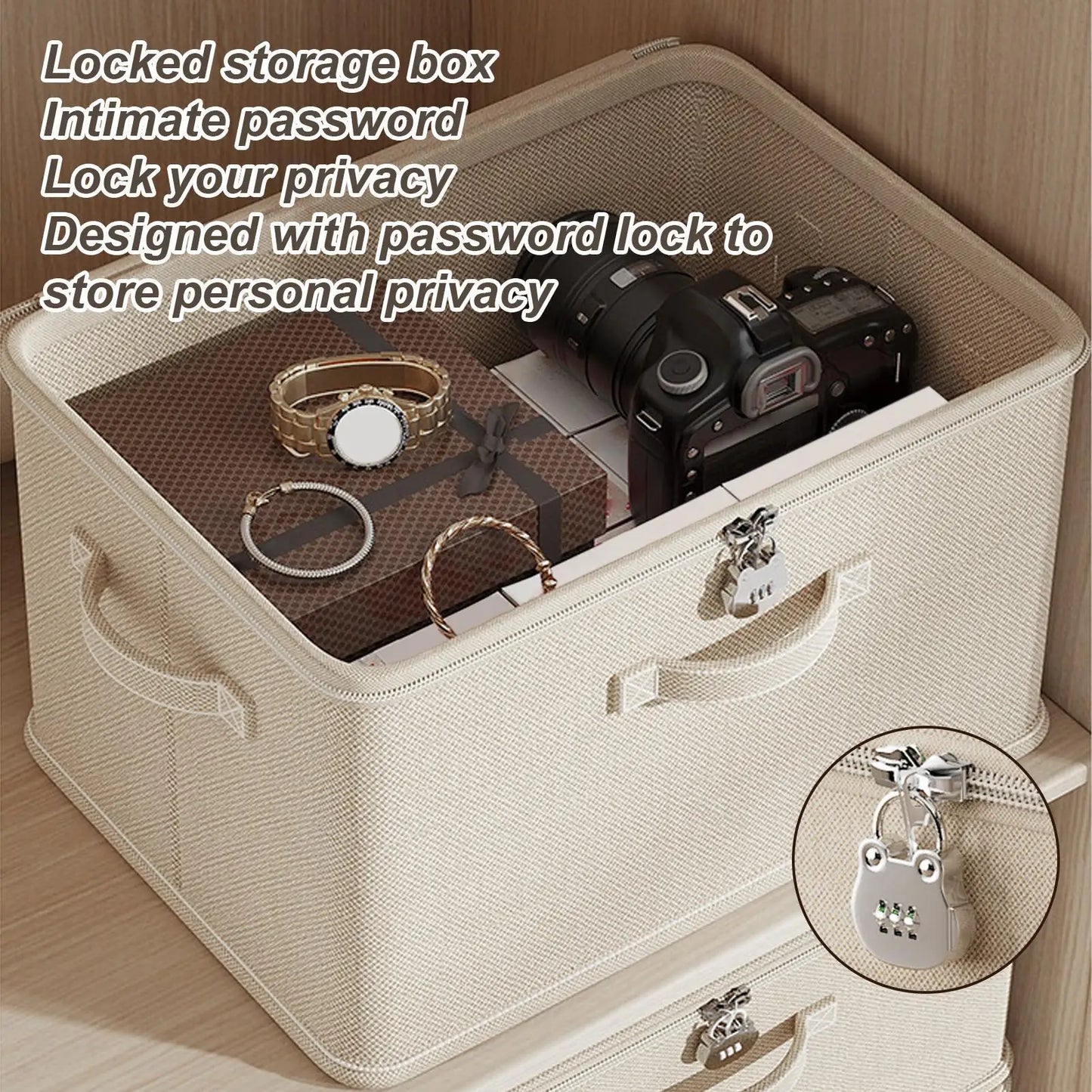 Stackable Storage Box with Lock