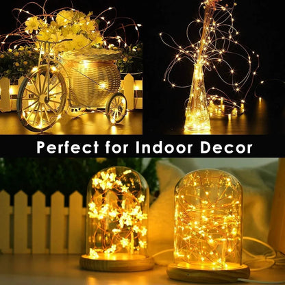 USB Led String Light 5M/10M/20M/30M 8Mode Remote Control Lights Fairy garlands Wedding Christmas Holiday Decor lamps New Year
