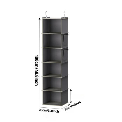 Hanging Wardrobe Organizer and Closet Storage Shelves for Wardrobe, Nursery, Baby Clothes Organization and Storage