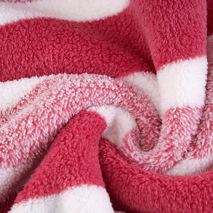 Premium Dorm Towel Set, Soft and Absorbent Hand and Bath Towel, Striped Pattern Bathroom Towel