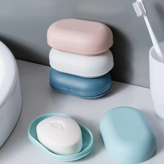 Plastic Shower Soap Box With Lid