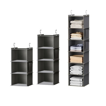Hanging Wardrobe Organizer and Closet Storage Shelves for Wardrobe, Nursery, Baby Clothes Organization and Storage