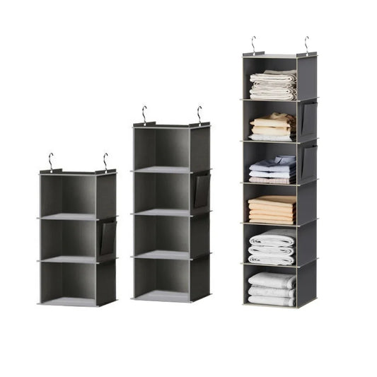 Hanging Wardrobe Organizer and Closet Storage Shelves for Wardrobe, Nursery, Baby Clothes Organization and Storage