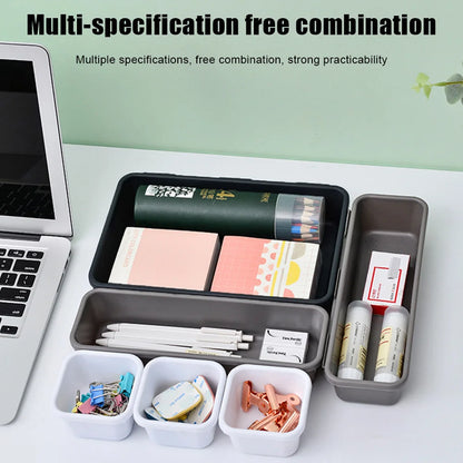 Closet  Cover Kitchen Bathroom Storage Trays Storage Drawer Storage Box Sundries Jewellery Holder 8pc/set Make Up Organizer Box