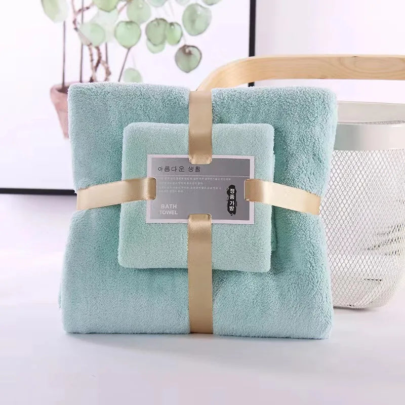 Bath/Hand Towel Set - Luxuriously Soft, Absorbent and Quick Drying