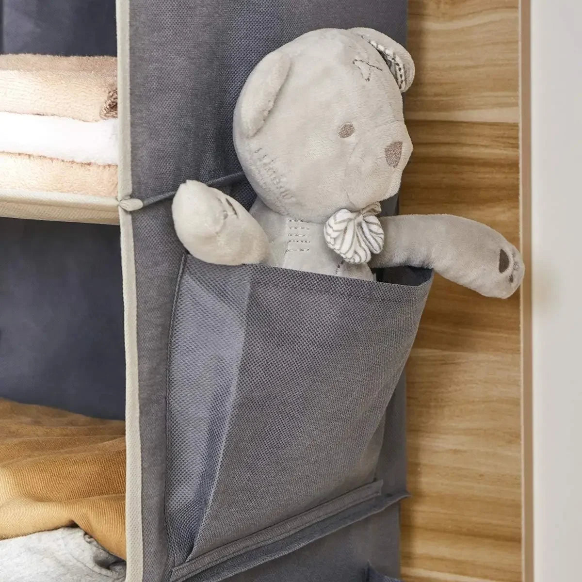 Hanging Wardrobe Organizer and Closet Storage Shelves for Wardrobe, Nursery, Baby Clothes Organization and Storage