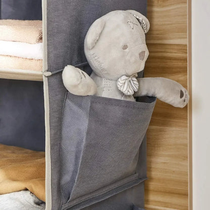 Hanging Wardrobe Organizer and Closet Storage Shelves for Wardrobe, Nursery, Baby Clothes Organization and Storage