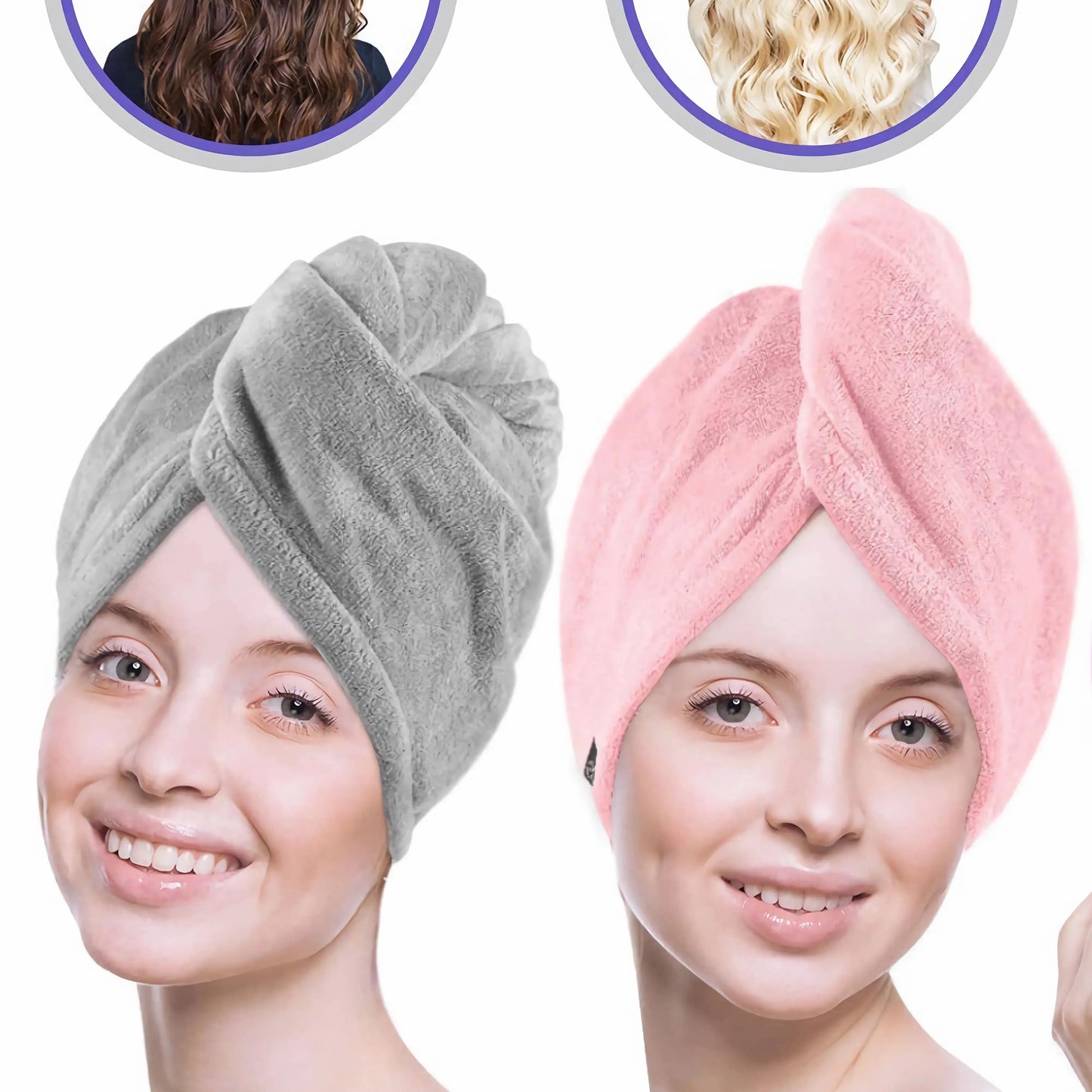 Microfiber Hair Drying Triangle Wrap