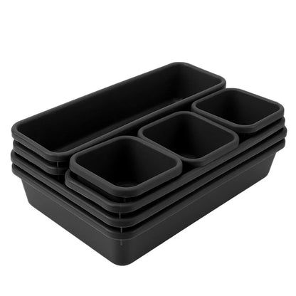 Closet  Cover Kitchen Bathroom Storage Trays Storage Drawer Storage Box Sundries Jewellery Holder 8pc/set Make Up Organizer Box