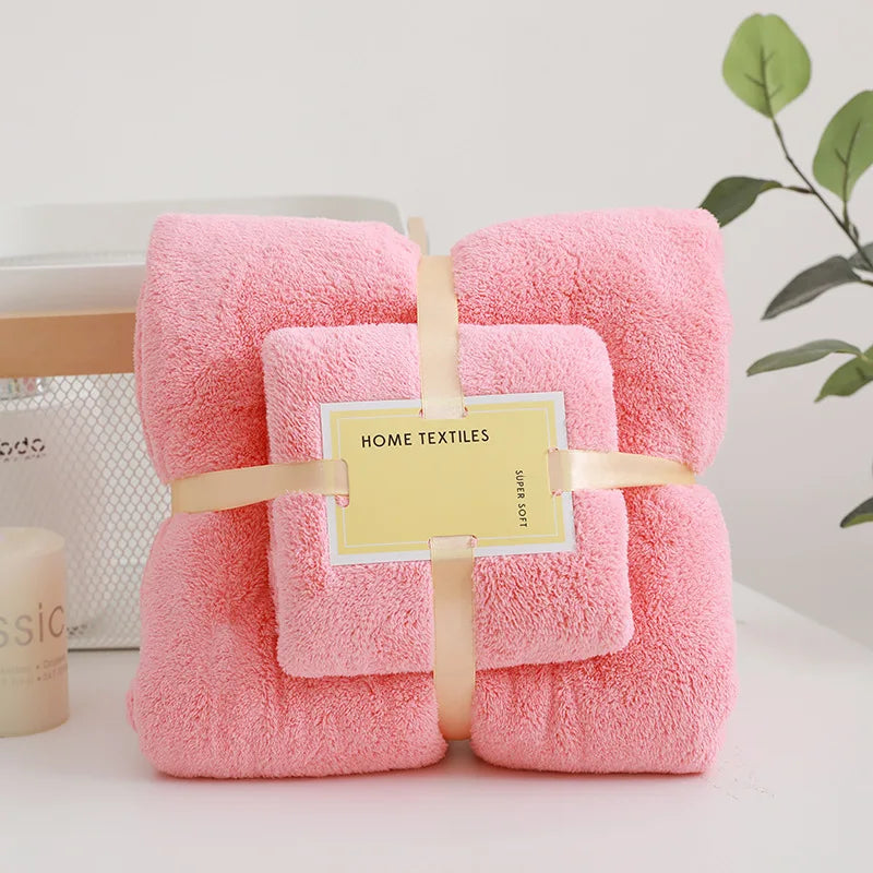 Bath/Hand Towel Set - Luxuriously Soft, Absorbent and Quick Drying