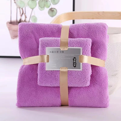 Bath/Hand Towel Set - Luxuriously Soft, Absorbent and Quick Drying