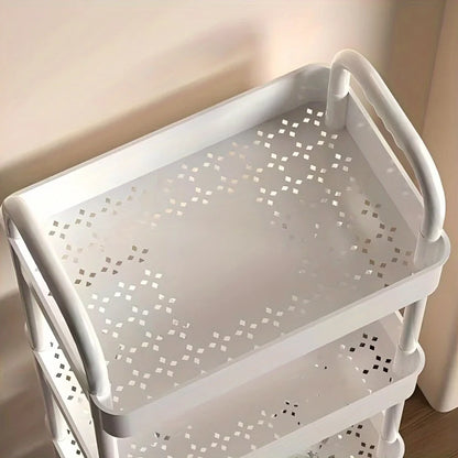Double-layer rolling storage cart