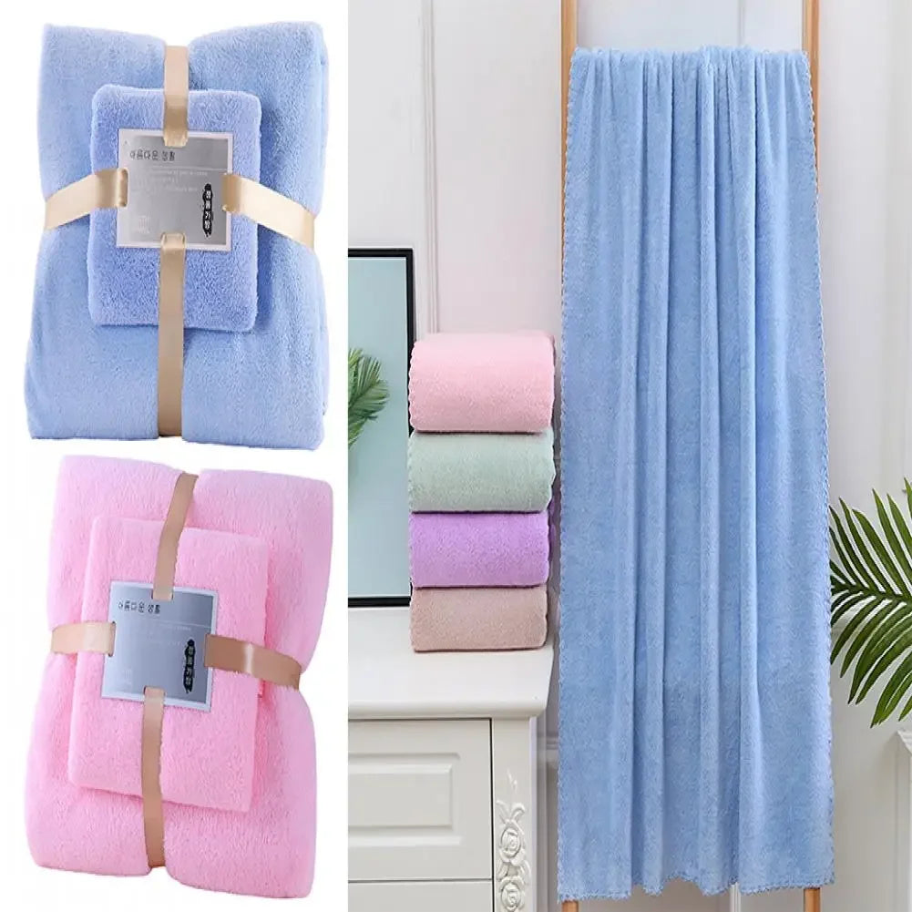 Bath/Hand Towel Set - Luxuriously Soft, Absorbent and Quick Drying