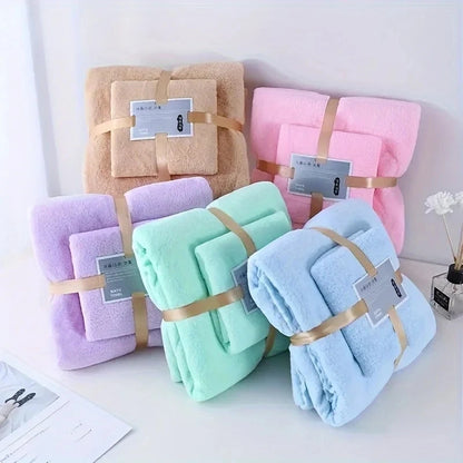 Bath/Hand Towel Set - Luxuriously Soft, Absorbent and Quick Drying