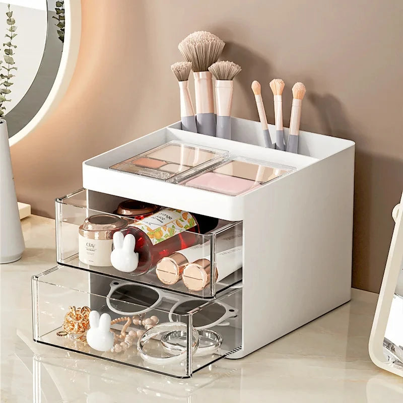 Small Desk Organizer With Drawer - Perfect for Dorm Desk