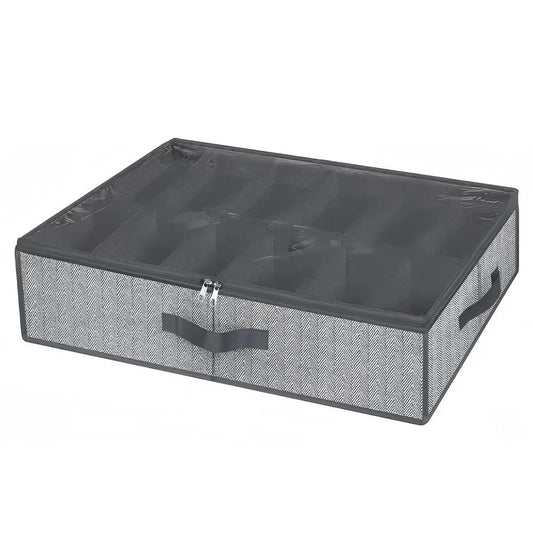 1 Piece Dorm Joys Underbed Breathable Shoe Storage Organizer, 12 to 16 pairs of shoes, with transparent window