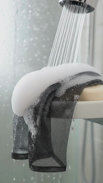 Exfoliating Body Towel - Deep Clean Shower Scrub Cloth for Smooth Skin | Dorm shower Essential for College Students
